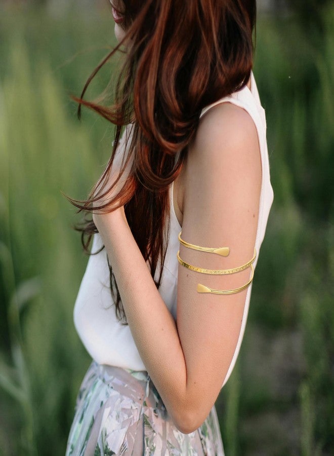 CHTRYTOM Arm Cuff Upper Arm Band Cuff Bracelet Bangle for Women Adjustable Armband Set 6 - Image 3